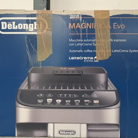 BOXED DELONGHI BEAN TO CUP ECAM290.83 MAGNIFICA EVO COFFEE MACHINE