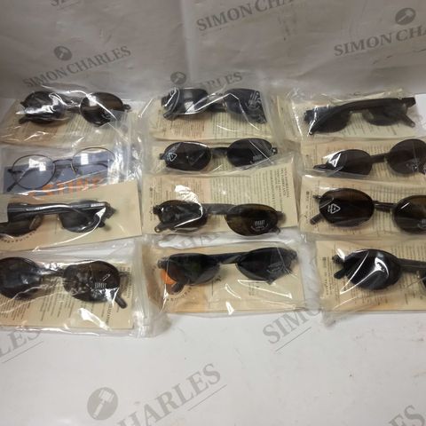 LOT OF APPROX 12 ASSORTED SUNGLASSES TO INCLUDE STING, VOGART 