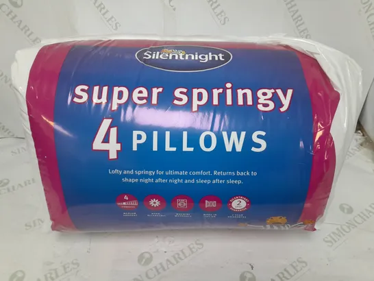 SILENTNIGHT SUPER SPRINGY 4 PILLOWS 