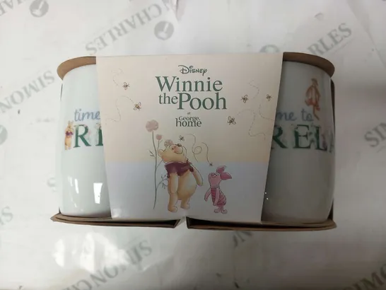 APPROXIMATELY 24 SETS OF 4 BRAND NEW DISNEY WINNIE THE POOH MUGS