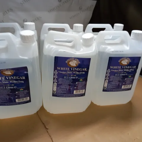 LOT OF 6 5L TUBS OF WHITE VINEGAR / COLLECTION ONLY