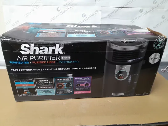 BOXED SHARK 3-IN-1 AIR PURIFIER, HEATER & FAN