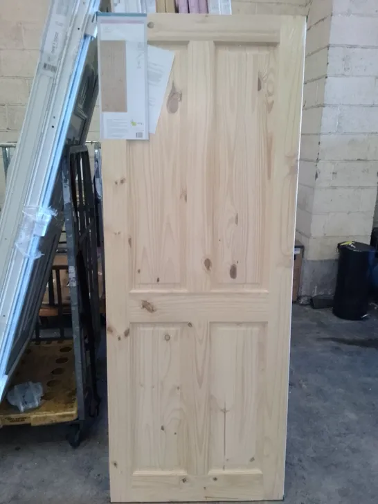 4 PANEL KNOTTY PINE INTERNAL DOOR 1981×762×35MM