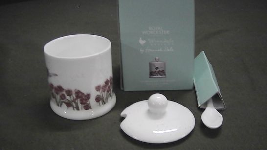 ROYAL WORCHESTER WRENDALE DESIGN CONSERVE POT WITH SPOON