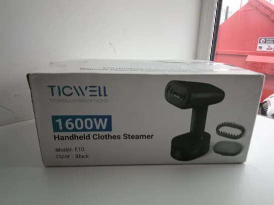 BOXED TICWELL 1600W HANDHELD CLOTHES STEAMER