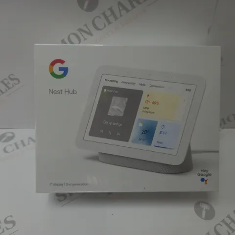 BRAND NEW BOXED GOOGLE NEST HUB 2ND GEN SMART SPEAKER WITH SCREEN - WHITE