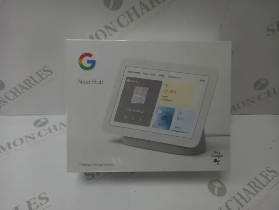 BRAND NEW BOXED GOOGLE NEST HUB 2ND GEN SMART SPEAKER WITH SCREEN - WHITE