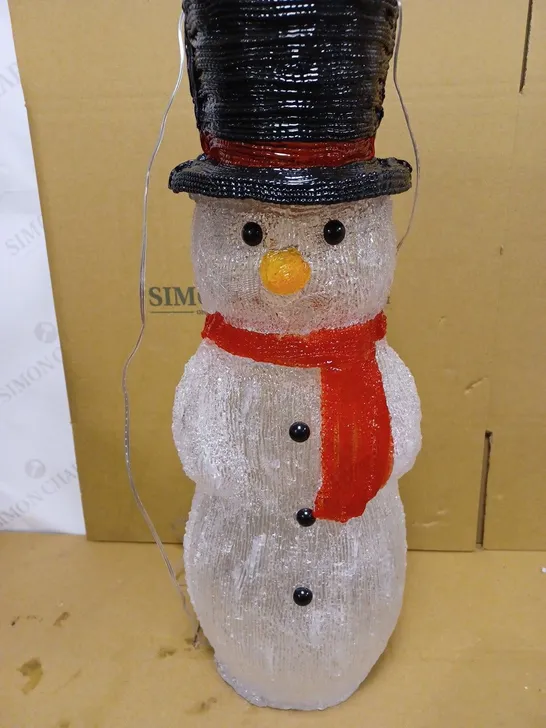 JOHN LEWIS 50 CM SNOWMAN LIGHTING FIGURE