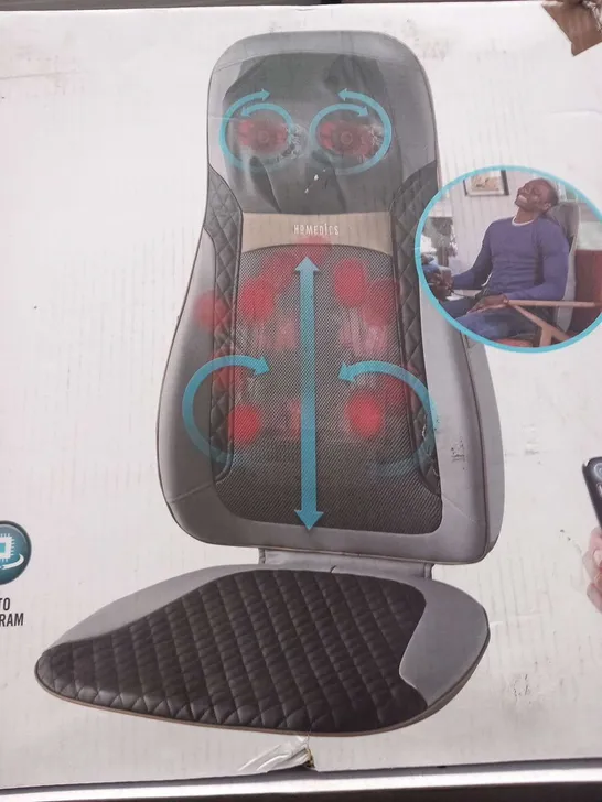 BOXED HOMEDICS SHIATSU ELITE II MASSAGER WITH HEAT MCS-845H-GB