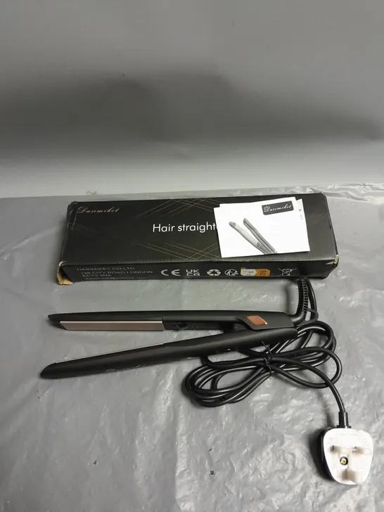 BOXED DASIMIKET HAIR STRAIGHTENER IN BLACK