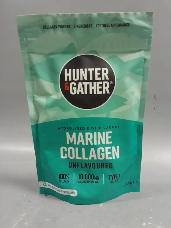 SEALED HUNTER & GATHER HYDROLYSED & WILD CAUGHT MARINE COLLAGEN - UNFLAVOURED - 300G