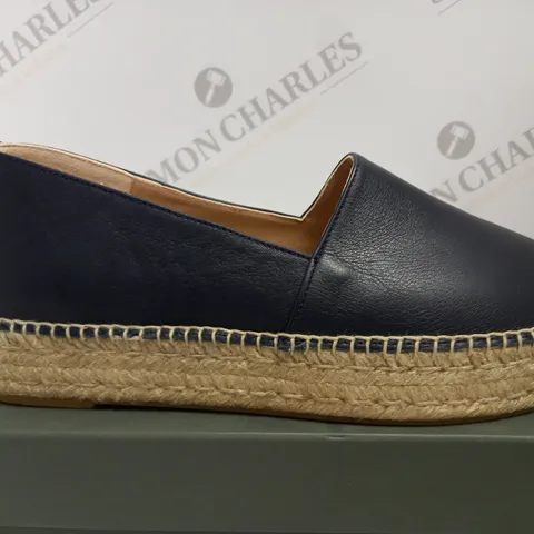 BOXED HOBBS ALICIA ESPADRILLE IN NAVY - SIZE 7