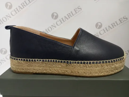 BOXED HOBBS ALICIA ESPADRILLE IN NAVY - SIZE 7