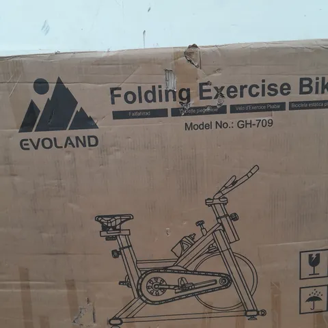 BOXED EVOLAND GH-706 FOLDING EXERCISE BIKE - COLLECTION ONLY 