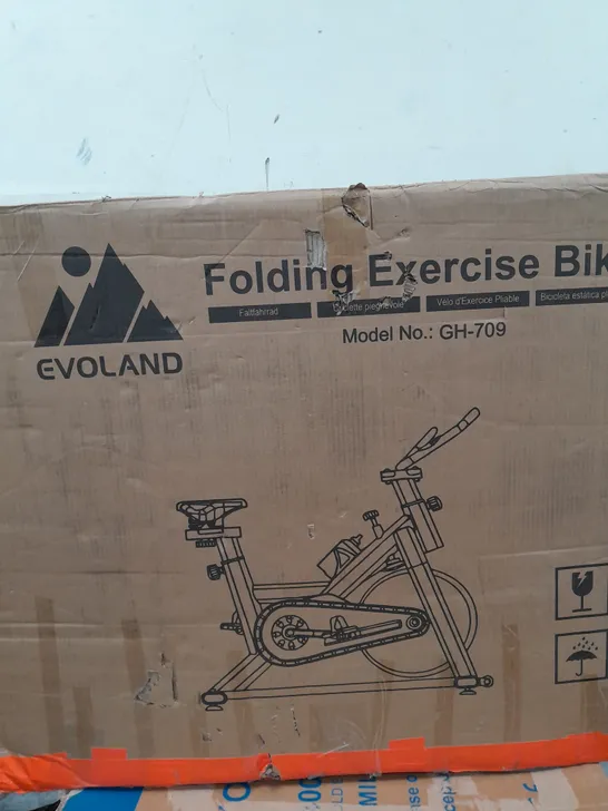 BOXED EVOLAND GH-706 FOLDING EXERCISE BIKE - COLLECTION ONLY 