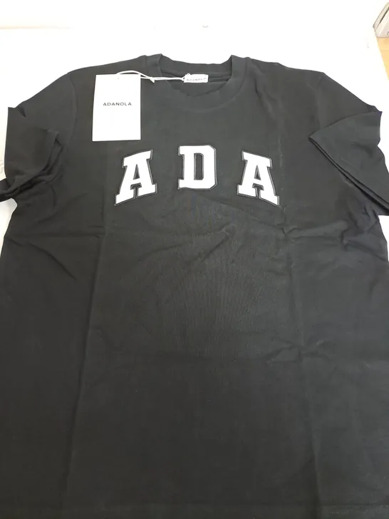 ADANOLA OVERSIZED SHORT SLEEVE T-SHIRT - BLACK 