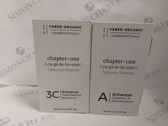 2 FABER-ORGANIC ITEMS TO INCLUDE 3C ENHANCER TRIPLE VITAMIN C AND A ENHANCER VITAMIN A WRINKLE SMOOTHER