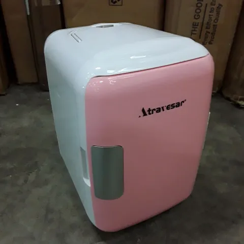 BOXED AKLS-RE-0171PK 4L MINI FRIDGE - PINK/WHITE