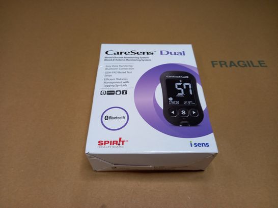BOXED/SEALED CARESENS DUAL BLOOD GLUCOSE MONITORING SYSTEM