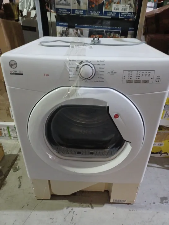 HOOVER HLEV8LG 8KG VENTED TUMBLE DRYER, WHITE - COLLECTION ONLY