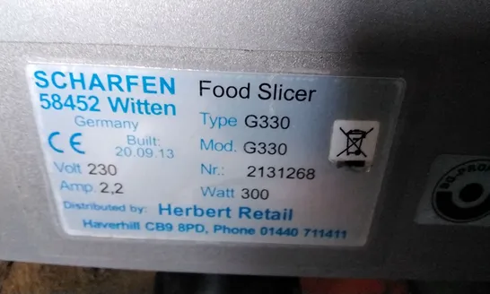 HERBERT G330 MEAT SLICER 