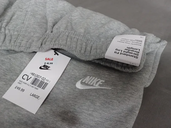 NIKE MENS GREY JOGGERS - LARGE