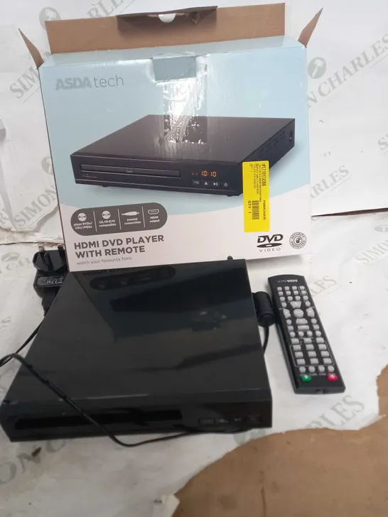 ASDA TECH HDMI DVD PLAYER WITH REMOTE