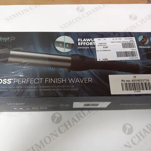 BOXED REVAMP PROGLOSS PERFECT FINISH WAVER CERAMIC WAVE WAND TO-1500-EU