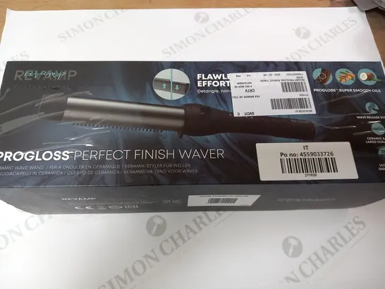 BOXED REVAMP PROGLOSS PERFECT FINISH WAVER CERAMIC WAVE WAND TO-1500-EU