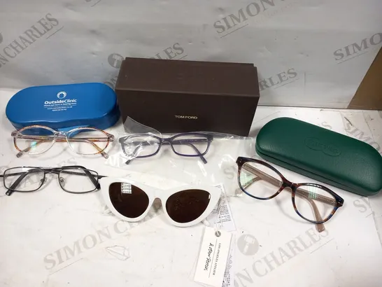 LARGE QUANTITY OF ASSORTED GLASSES, SUNGLASSES AND CASES