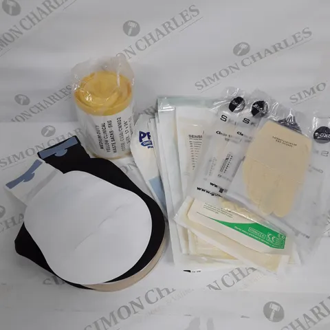 LARGE ASSORTMENT OF HOUSEHOLD PRODUCTS TO INCLUDE COLOSTOMY BAGS AND MEDICAL WASTE BAGS