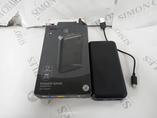 BOXED POWER BANK 20000MAH IN BLACK