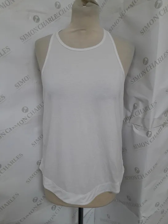 SWEATY BETTY BREATHE EASY RUN TANK TOP IN WHITE SIZE S