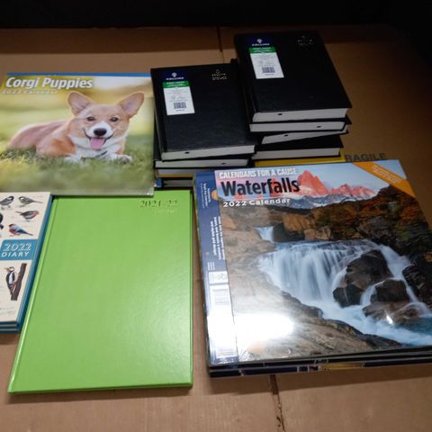 LOT OF ASSORTED 2022 CALENDERS AND DIARIES