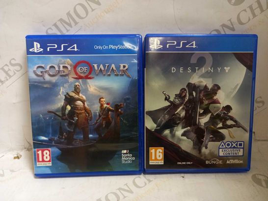 GOD OF WAR + DESTINY 2 PS4 GAMES