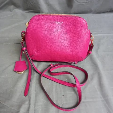 RADLEY LONDON LEATHER CROSSBODY BAG IN BRIGHT PINK