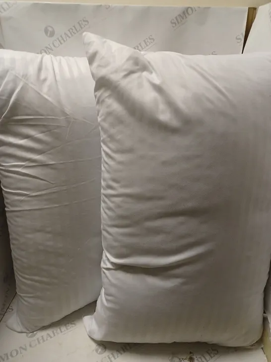 SET OF 2 UNBRANDED WHITE PILLOWS 