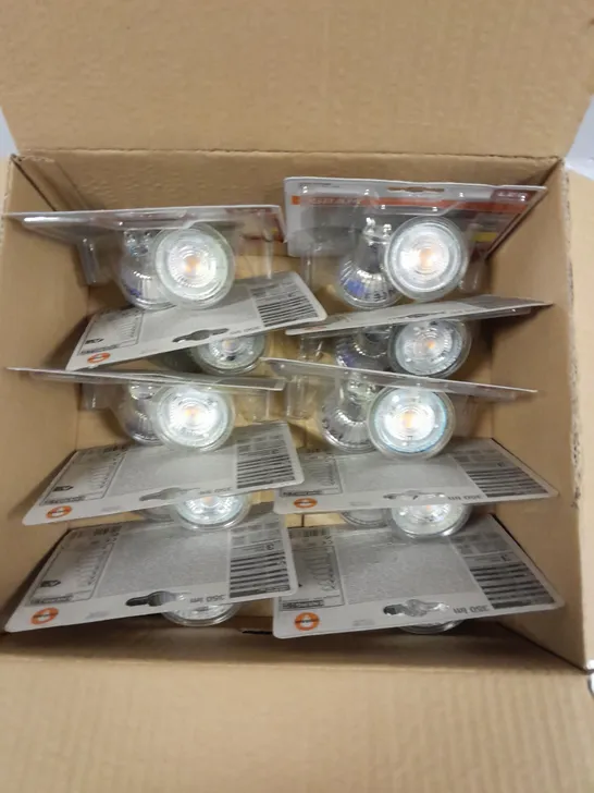 20 X SEALED (2 LIGHTS PER PACK) OSRAM GU10 LED STAR SPOTLIGHTS - WARM WHITE	