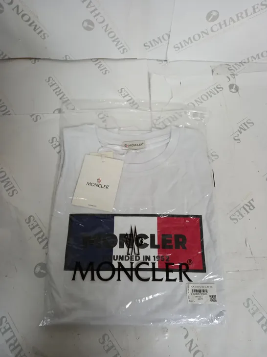 BAGGED MONCLER GRAPHIC T-SHIRT SIZE L