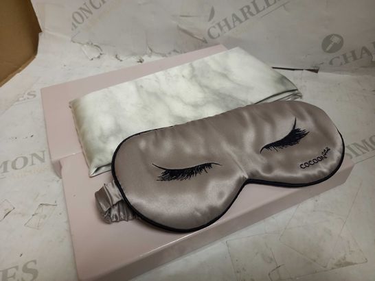 COCOONZZZ 100% PURE MULBERRY SILK PILLOW CASE & EYE MASK