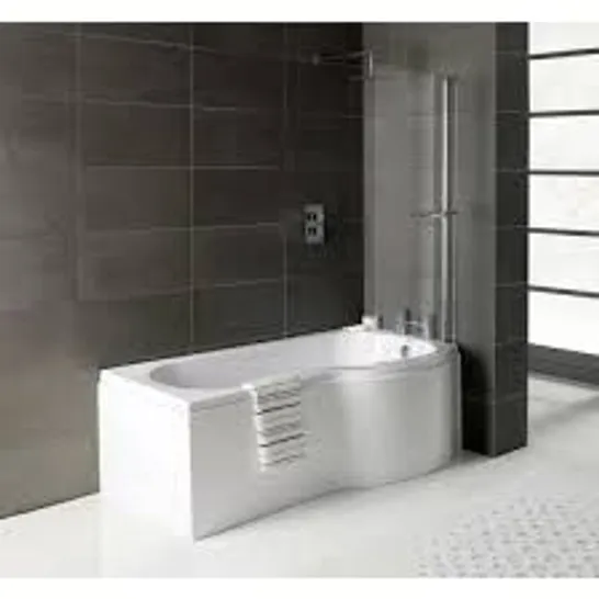 DESIGNER 1700 B SHAPED SHOWER BATH RH 