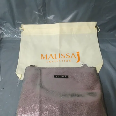 MALISSA J COLLECTION CLUTCH BAG PEWTER