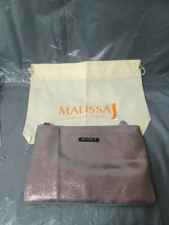 MALISSA J COLLECTION CLUTCH BAG PEWTER