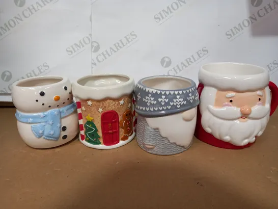 CHRISTMAS SHAPED MUGS BUNDLE