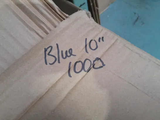 LOT OF APPROXIMATELY 100 10" BLUE TISSUE PAPER DECORATIONS