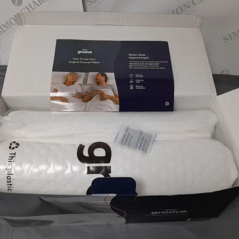 BOXED GROOVE MEMORY FOAM PILLOW