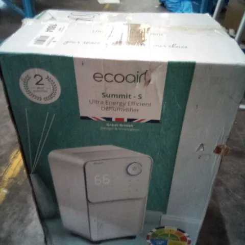 BOXED ECOAIR SUMMIT ULTRA ENERGY EFFICIENT DEHUMIDIFIER 