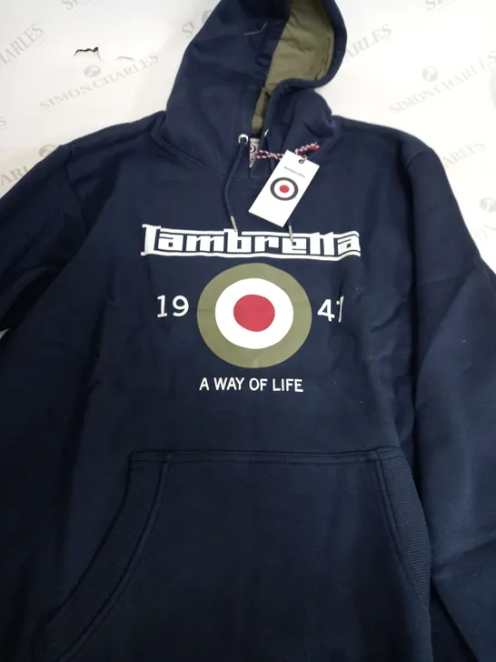 JAMBRELLA TARGET HOODIE IN NAVY - 2XL