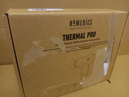 BOXED HOMEDICS THERMAL PRO DEEP TISSUE PERCUSSION MASSAGER PGM-300TQVI-EU