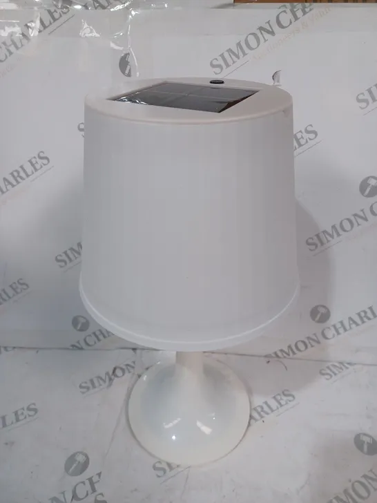 BOXED PEARLSTAR SOLAR TABLE LAMP